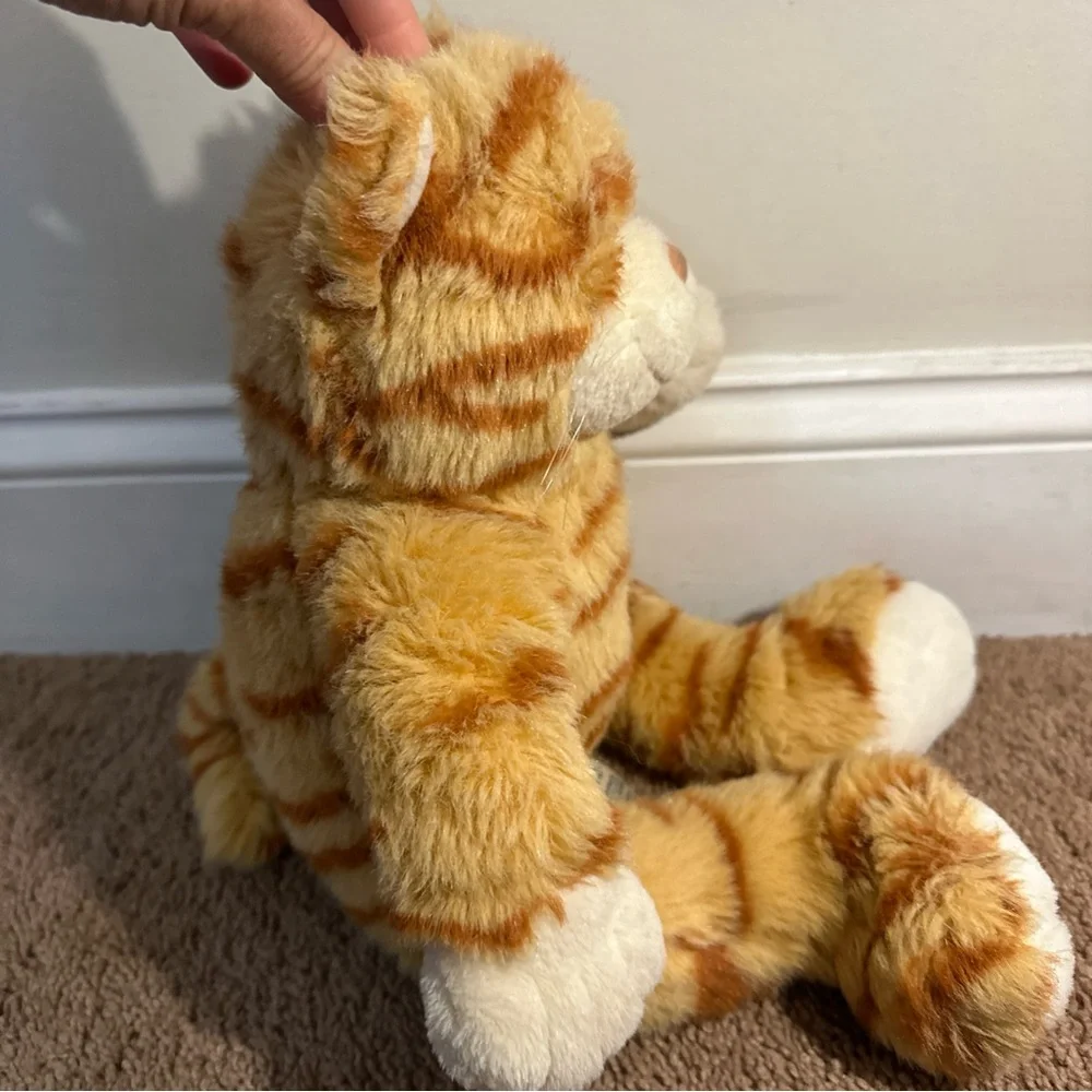 Build A Bear BABW Vintage Tabby Cat Plush Stuffed Animal Orange Stripes Retired - Picture 5 of 12